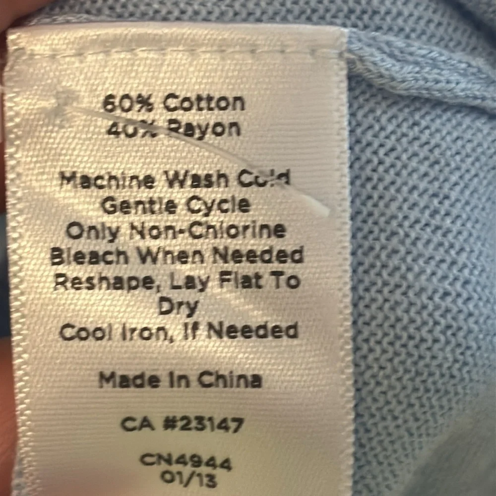 Talbots Soft Blue Knit Cardigan